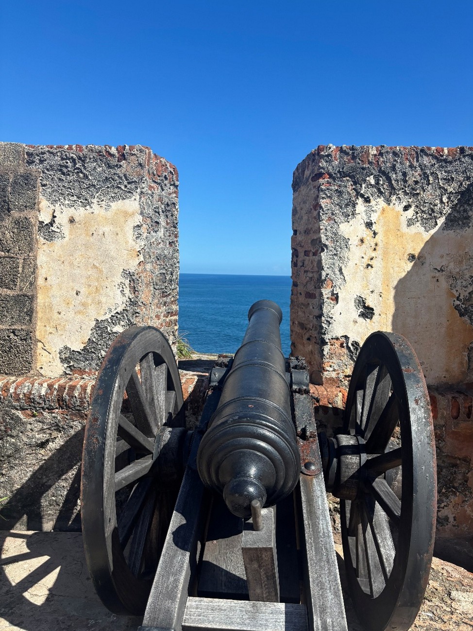 Castillo San Felipe del Morro 大西洋に向いている大砲